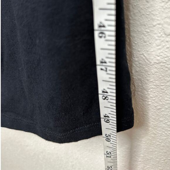 Michael Stars Black Midi Maxi Racerback Ruched Side Tank Dress Small - Picture 10 of 12